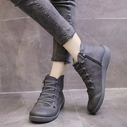 Women's Comfortable leather arch support boots