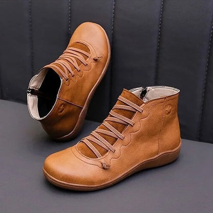 Women's Comfortable leather arch support boots