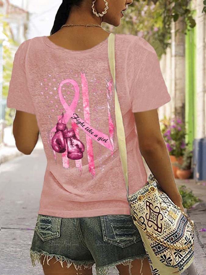 Women's Casual Printed Short Sleeve T-Shirt