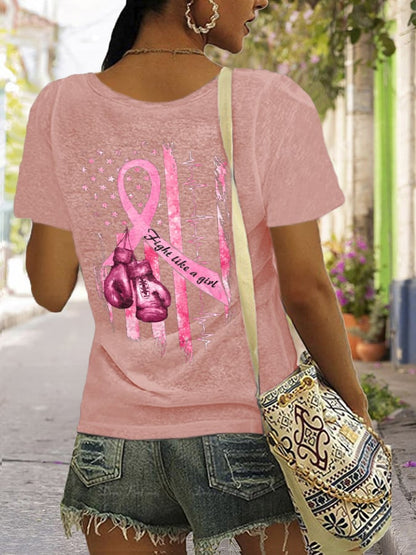 Women's Casual Printed Short Sleeve T-Shirt