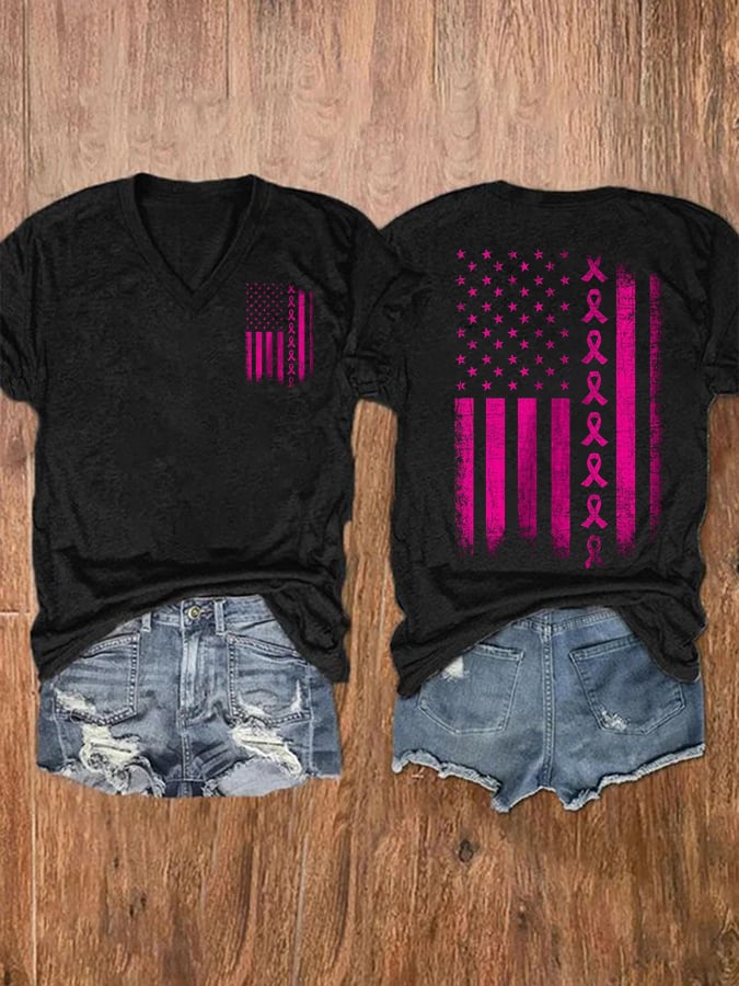 Breast Cancer Women's Printed T-Shirt