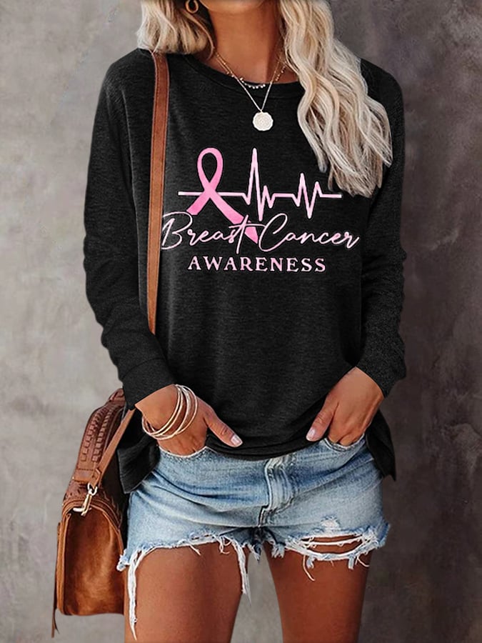 Women's Casual Printed Long Sleeve T-Shirt