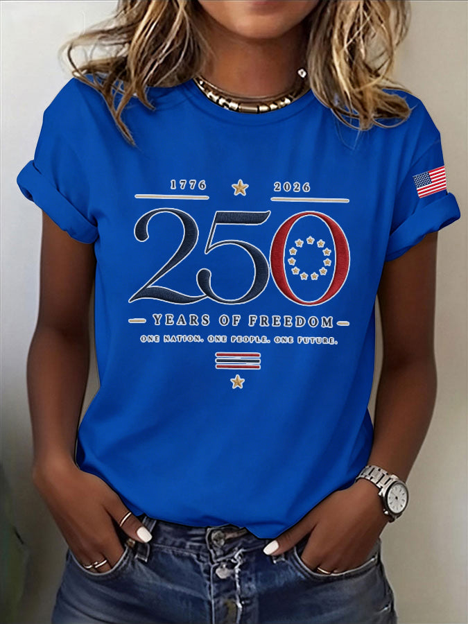 Women's 250 Years of Freedom Crew Neck T-Shirt