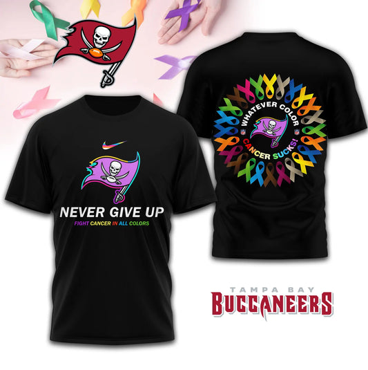 Tampa Bay Buccaneers | Premium Fight Cancer In All Colors 3D Shirt TD