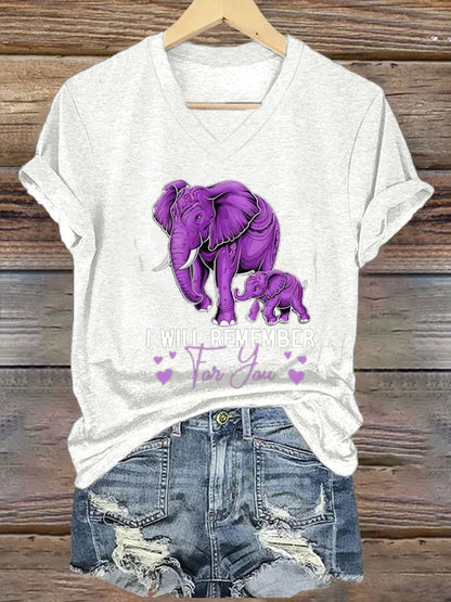 I Will Remember For You Alzheimers Awareness Alzheimers T Shirt