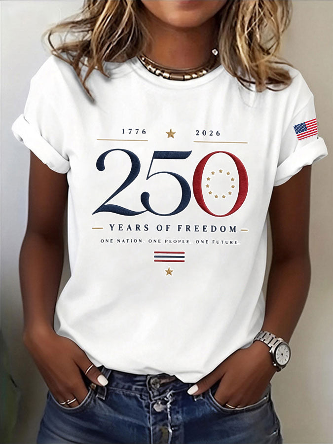 Women's 250 Years of Freedom Crew Neck T-Shirt