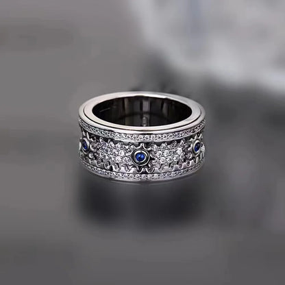 🔥925 Sterling Silver Personalized Stress Reducing Rotatable Gear Ring