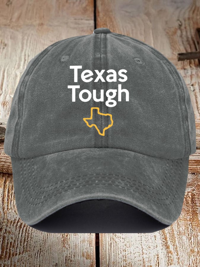 🙏💔Join us in praying for Texas.🙏Retro Texas Tough Print Baseball Cap