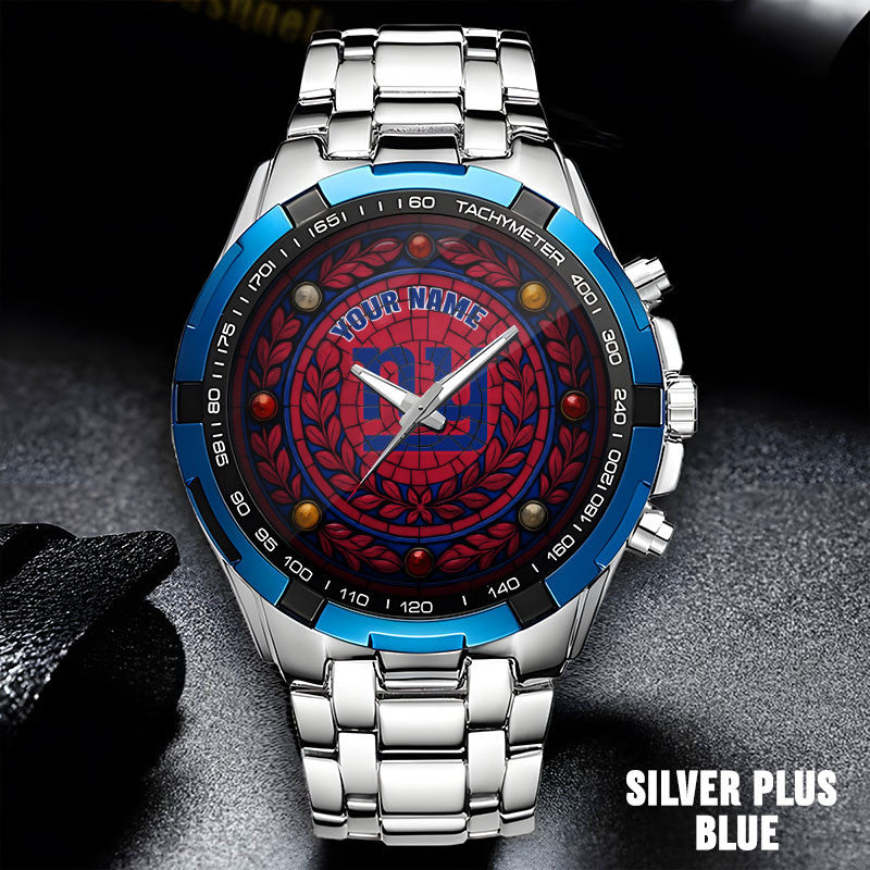 NFL Men Luxury Hand Watch All Colors Custom Any Name Gift For Fans