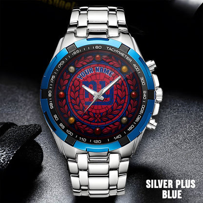 NFL Men Luxury Hand Watch All Colors Custom Any Name Gift For Fans