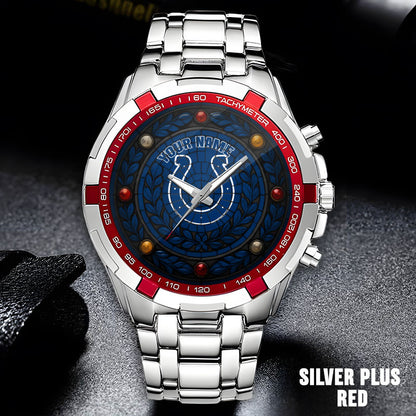 NFL Men Luxury Hand Watch All Colors Custom Any Name Gift For Fans