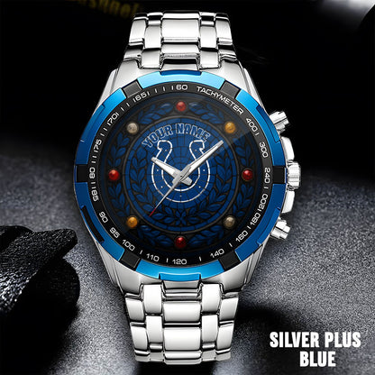 NFL Men Luxury Hand Watch All Colors Custom Any Name Gift For Fans