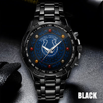 NFL Men Luxury Hand Watch All Colors Custom Any Name Gift For Fans