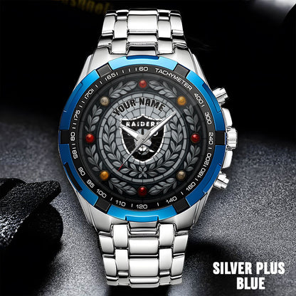 NFL Men Luxury Hand Watch All Colors Custom Any Name Gift For Fans