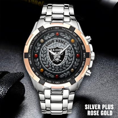 NFL Men Luxury Hand Watch All Colors Custom Any Name Gift For Fans