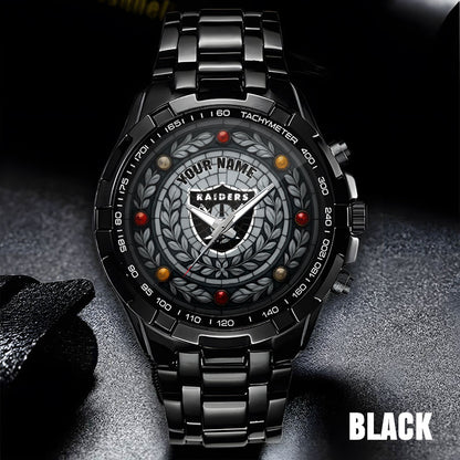 NFL Men Luxury Hand Watch All Colors Custom Any Name Gift For Fans