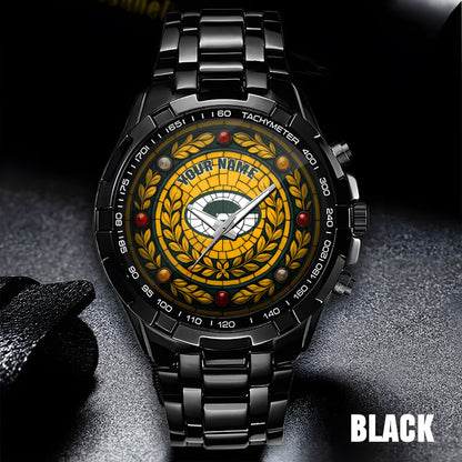 NFL Men Luxury Hand Watch All Colors Custom Any Name Gift For Fans