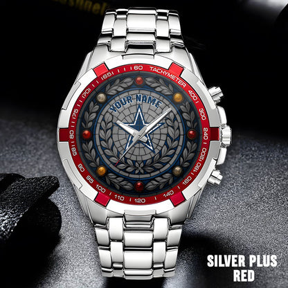 NFL Men Luxury Hand Watch All Colors Custom Any Name Gift For Fans