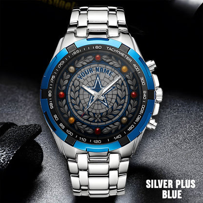 NFL Men Luxury Hand Watch All Colors Custom Any Name Gift For Fans