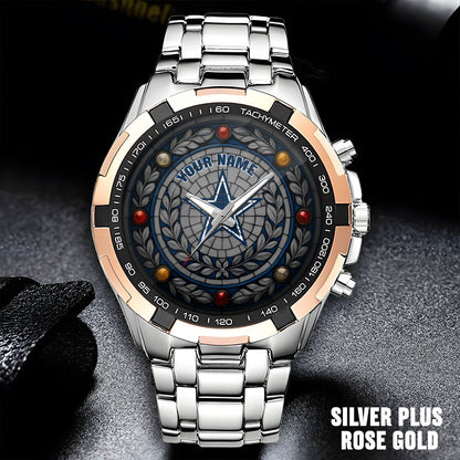 NFL Men Luxury Hand Watch All Colors Custom Any Name Gift For Fans