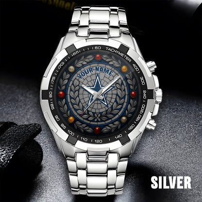 NFL Men Luxury Hand Watch All Colors Custom Any Name Gift For Fans