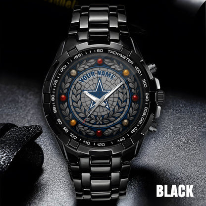NFL Men Luxury Hand Watch All Colors Custom Any Name Gift For Fans