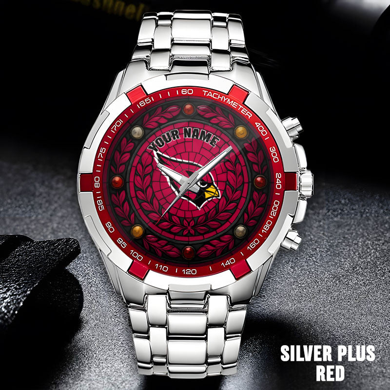 NFL Men Luxury Hand Watch All Colors Custom Any Name Gift For Fans