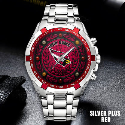 NFL Men Luxury Hand Watch All Colors Custom Any Name Gift For Fans