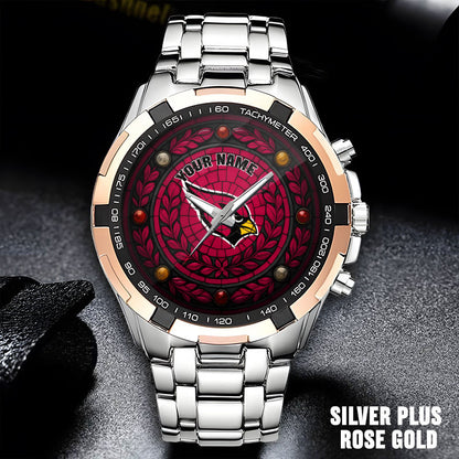 NFL Men Luxury Hand Watch All Colors Custom Any Name Gift For Fans