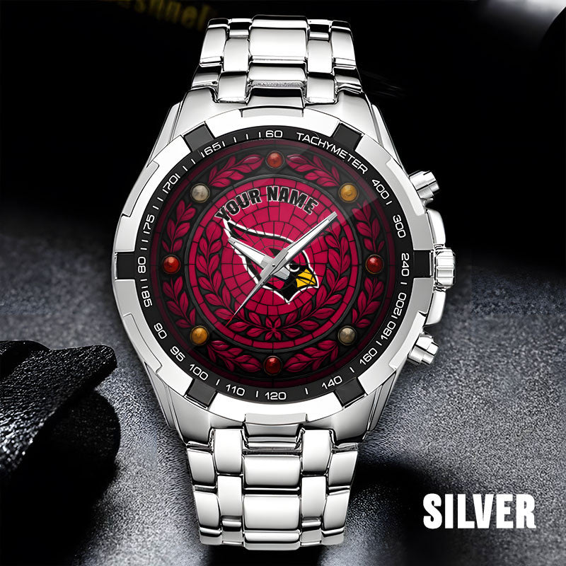 NFL Men Luxury Hand Watch All Colors Custom Any Name Gift For Fans
