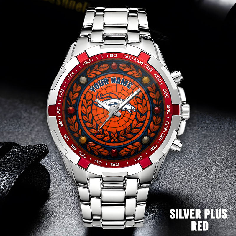 NFL Men Luxury Hand Watch All Colors Custom Any Name Gift For Fans