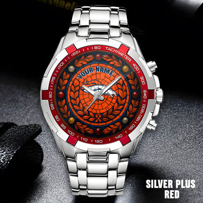 NFL Men Luxury Hand Watch All Colors Custom Any Name Gift For Fans