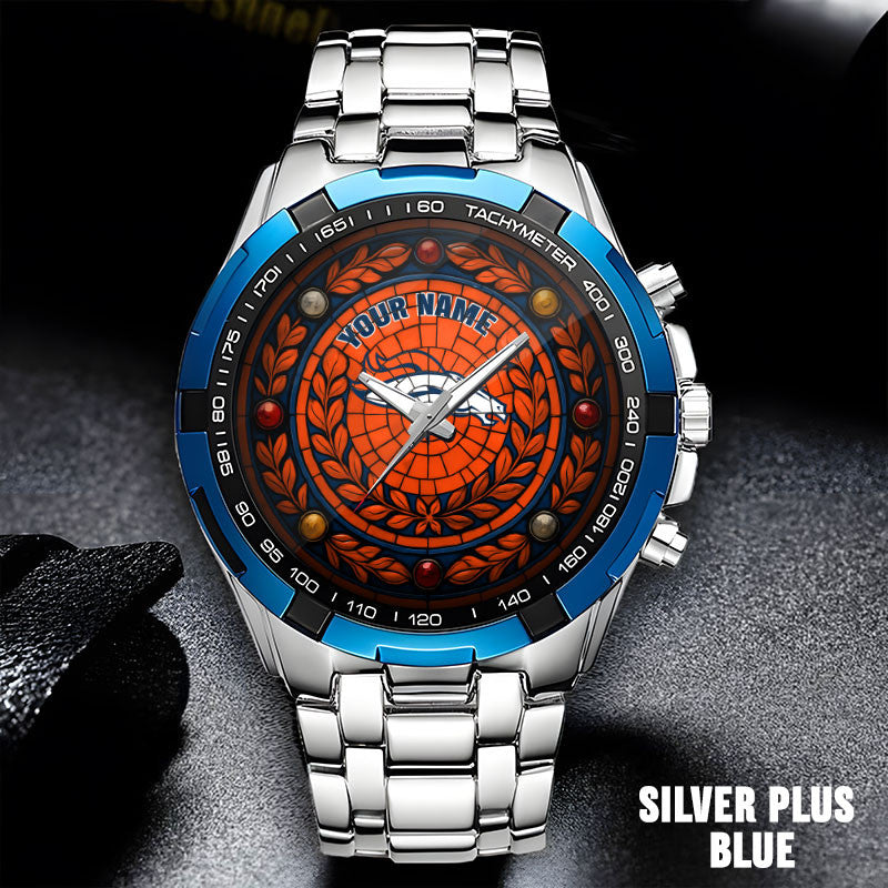 NFL Men Luxury Hand Watch All Colors Custom Any Name Gift For Fans