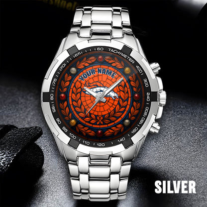 NFL Men Luxury Hand Watch All Colors Custom Any Name Gift For Fans