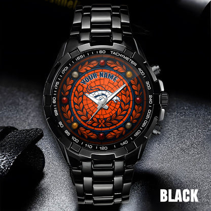 NFL Men Luxury Hand Watch All Colors Custom Any Name Gift For Fans