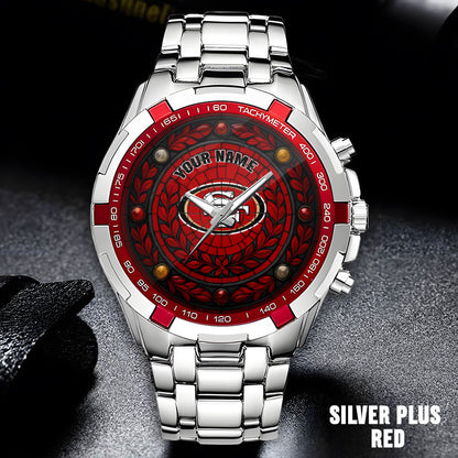 NFL Men Luxury Hand Watch All Colors Custom Any Name Gift For Fans