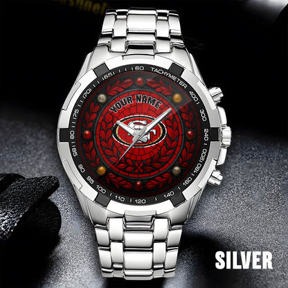 NFL Men Luxury Hand Watch All Colors Custom Any Name Gift For Fans