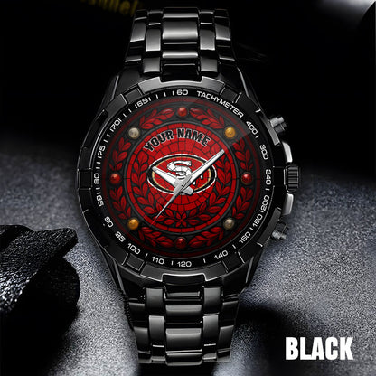 NFL Men Luxury Hand Watch All Colors Custom Any Name Gift For Fans