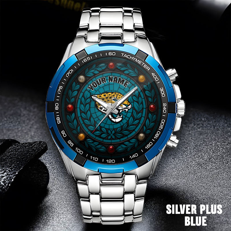 NFL Men Luxury Hand Watch All Colors Custom Any Name Gift For Fans