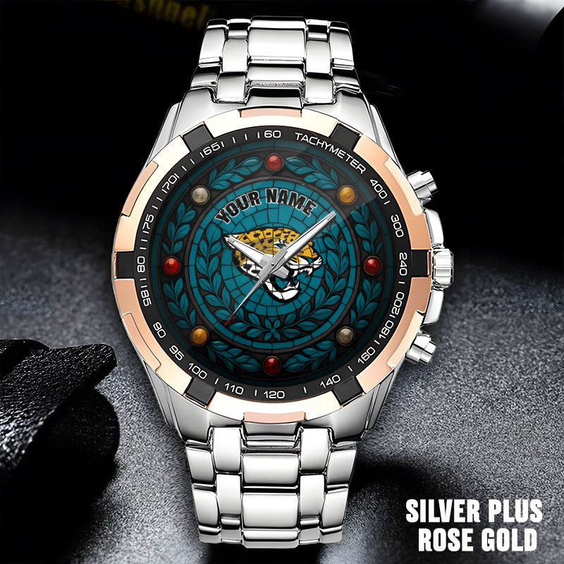 NFL Men Luxury Hand Watch All Colors Custom Any Name Gift For Fans