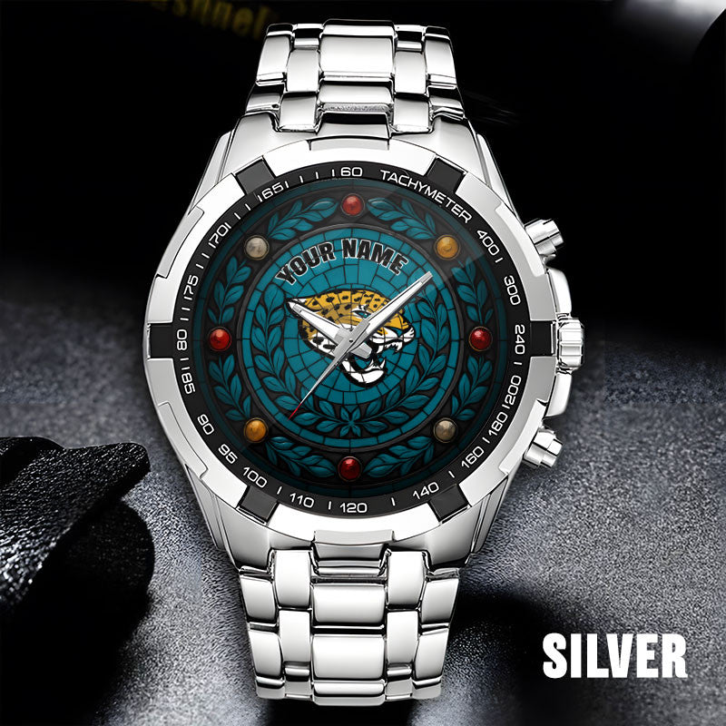 NFL Men Luxury Hand Watch All Colors Custom Any Name Gift For Fans