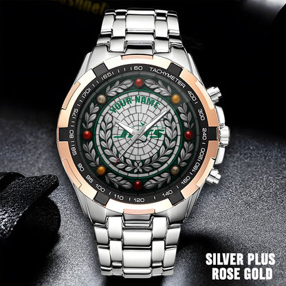 NFL Men Luxury Hand Watch All Colors Custom Any Name Gift For Fans