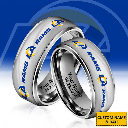 NFL New Style Ring All Team Personalized Name And Date Gift For Fans