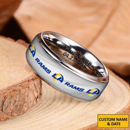 NFL New Style Ring All Team Personalized Name And Date Gift For Fans