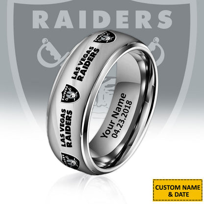 NFL New Style Ring All Team Personalized Name And Date Gift For Fans