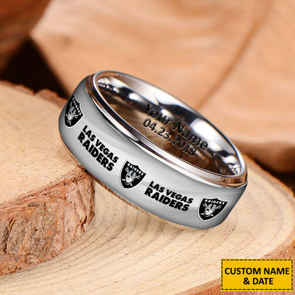 NFL New Style Ring All Team Personalized Name And Date Gift For Fans