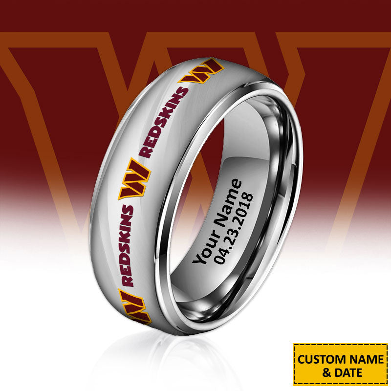 NFL New Style Ring All Team Personalized Name And Date Gift For Fans