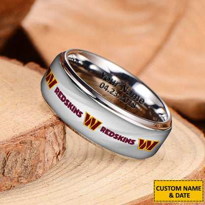 NFL New Style Ring All Team Personalized Name And Date Gift For Fans