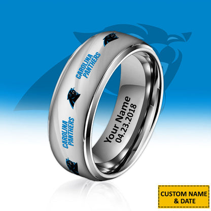 NFL New Style Ring All Team Personalized Name And Date Gift For Fans