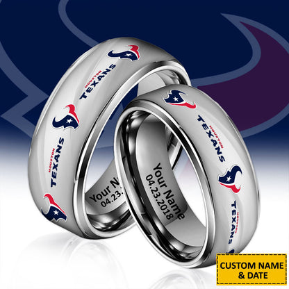 NFL New Style Ring All Team Personalized Name And Date Gift For Fans